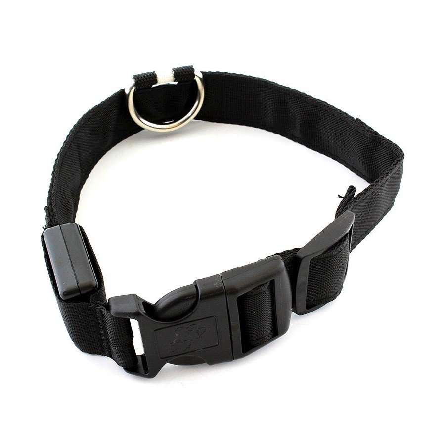 Περιλαίμιο σκύλου AG232B με φωτισμό LED, 34-44cm, μαύρο/κίτρινο