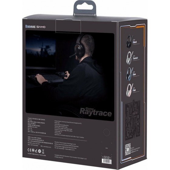Baseus Gaming Wired Headphones 3D Gamo Black(NGD05-01)