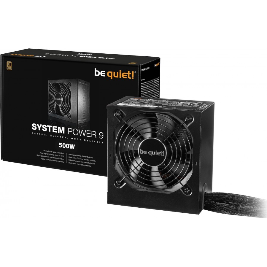 Be Quiet System Power 9 500W Full Wired 80 Plus Bronze(BN246)