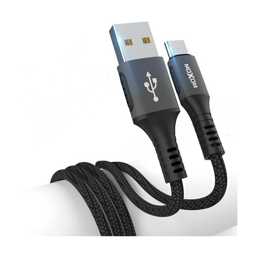 Moxom USB 2.0 Cable USB-C male - USB-A female Μαύρο 4m (MX-CB44)