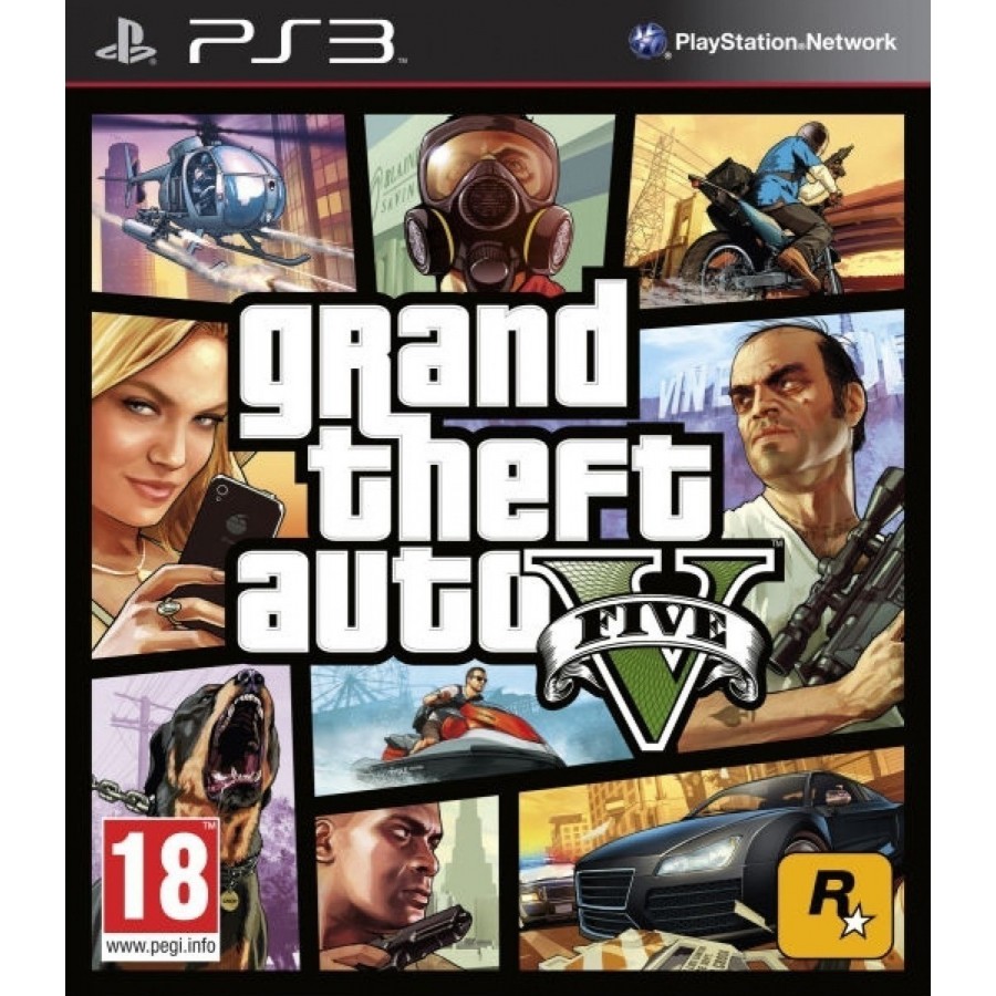 GRAND THEFT AUTO FIVE-V PS3 GAMES