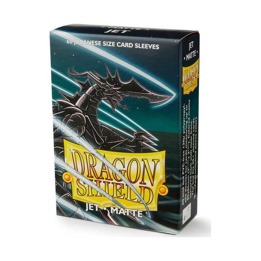 Dragon Shield Small Sleeves - Japanese Matte Jet (60 Sleeves)