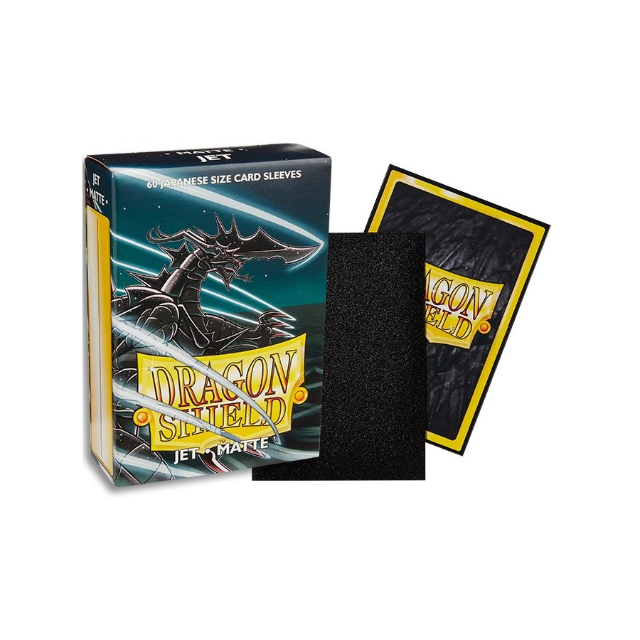 Dragon Shield Small Sleeves - Japanese Matte Jet (60 Sleeves)