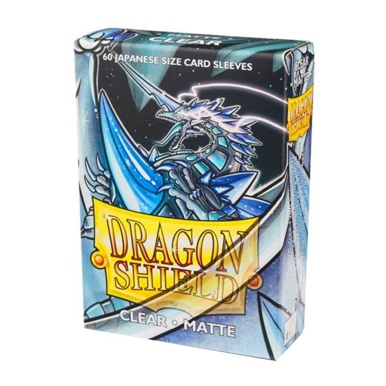 Dragon Shield Small Sleeves - Japanese Matte Clear (60 Sleeves)