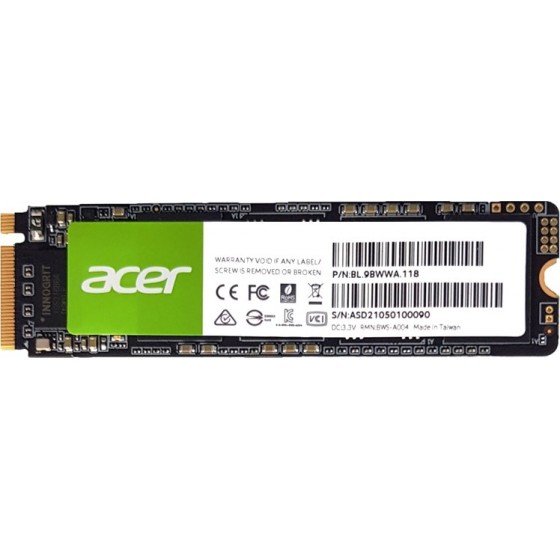 ACER SSD PCIe Gen3x4 M.2 2280 FA100, 256GB, 3300-2700MB/s