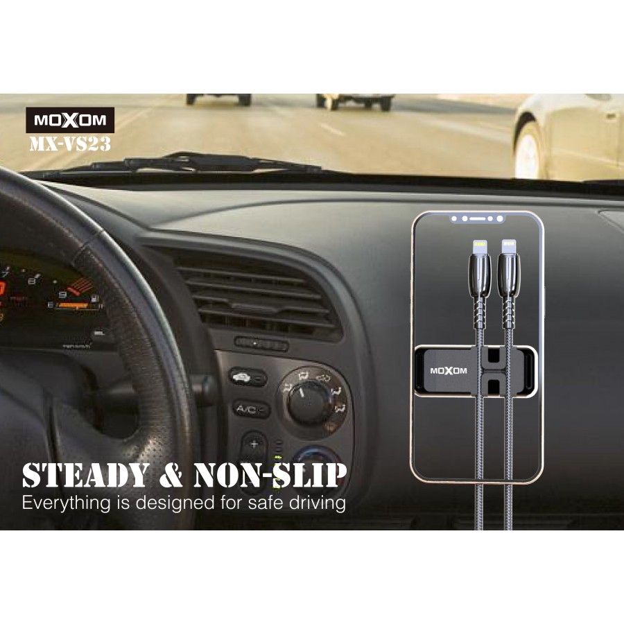 Μαγνιτική βάση κινητού με bracket για καλωδια MOXOM MX-VS23