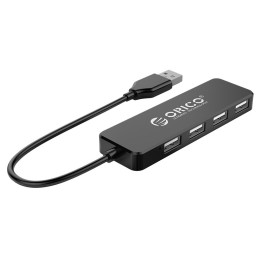 ORICO USB 2.0 Hub FL01, 4x USB, μαύρο