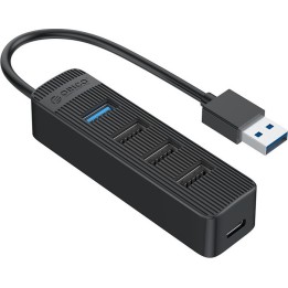 ORICO USB HUB TWU32-4A, 1X USB TYPE-C, 4X USB PORTS, ΜΑΥΡΟ
