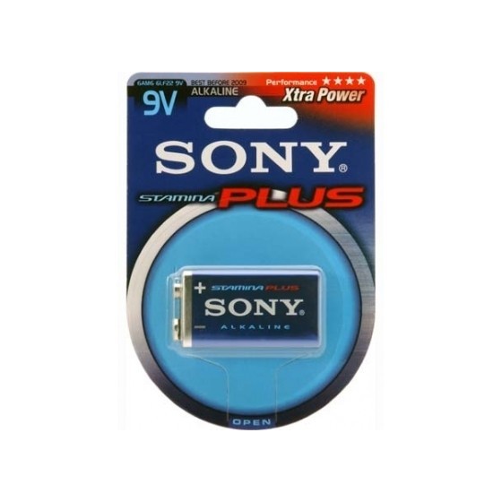 Μπαταρίες 9V SONY Αλκαλική Stamina Plus