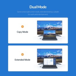 ORICO αντάπτορας USB 3.0 σε VGA UTV-BK, 1080p, 15cm, μαύρος