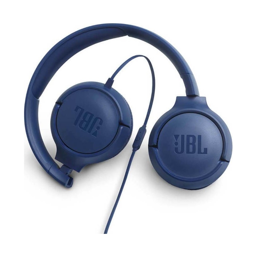JBL Tune 500 Ενσύρματα On Ear Ακουστικά Μπλε 1-button Mic/Remote - Blue (JBLT500BLU)