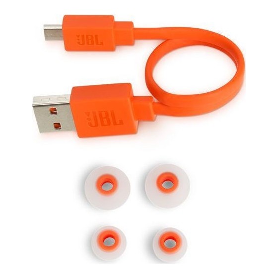 JBL T110BT In Ear Bluethoth Headphones 3-button Mic/Remote (White) (JBLT110BTWHT)