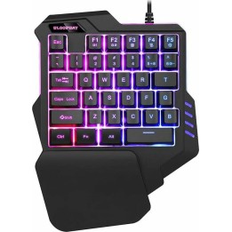 Φορητό Gaming Πληκτρολόγιο One Handed USB με Πολύχρωμο Φωτισμό LED G-92 Αγγλικό