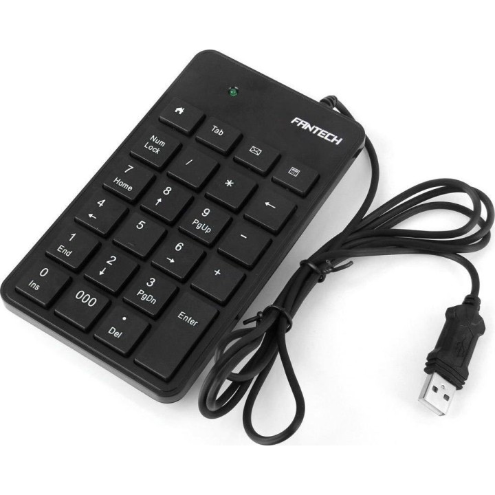Αριθμητικό Πληκτρολόγιο FTK - 801, USB, Μαύρο(6042)