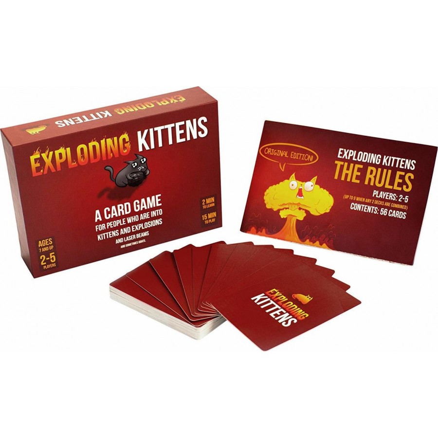 Kaissa Επιτραπέζιο Παιχνίδι Exploding Kittens για 2-5 Παίκτες 7+ Ετών