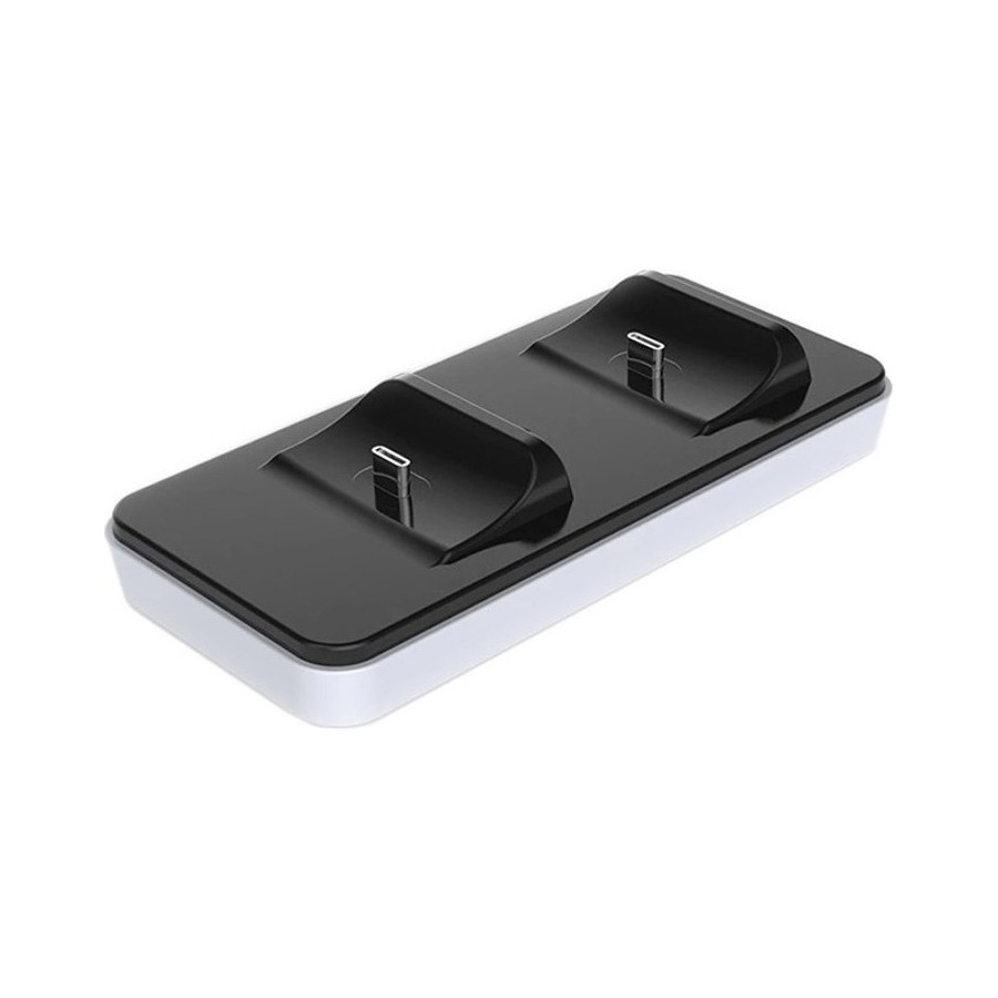 Διπλή Βάση Φόρτισης Χειριστηρίων για PS5 Λευκό DOBE (TP5-0504) Charging Dock