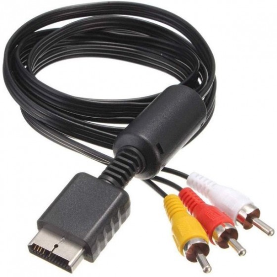 ony Playstation Official AV Composite cable PS2,PS3 - Καλώδιο AV SONY για Playstation 3,και 2 σε σακουλάκι