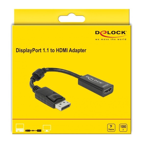 DeLock DisplayPort male - HDMI female (61849)