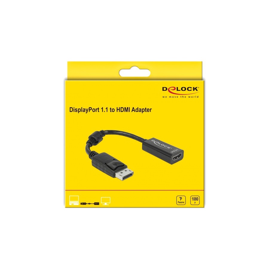 DeLock DisplayPort male - HDMI female (61849)