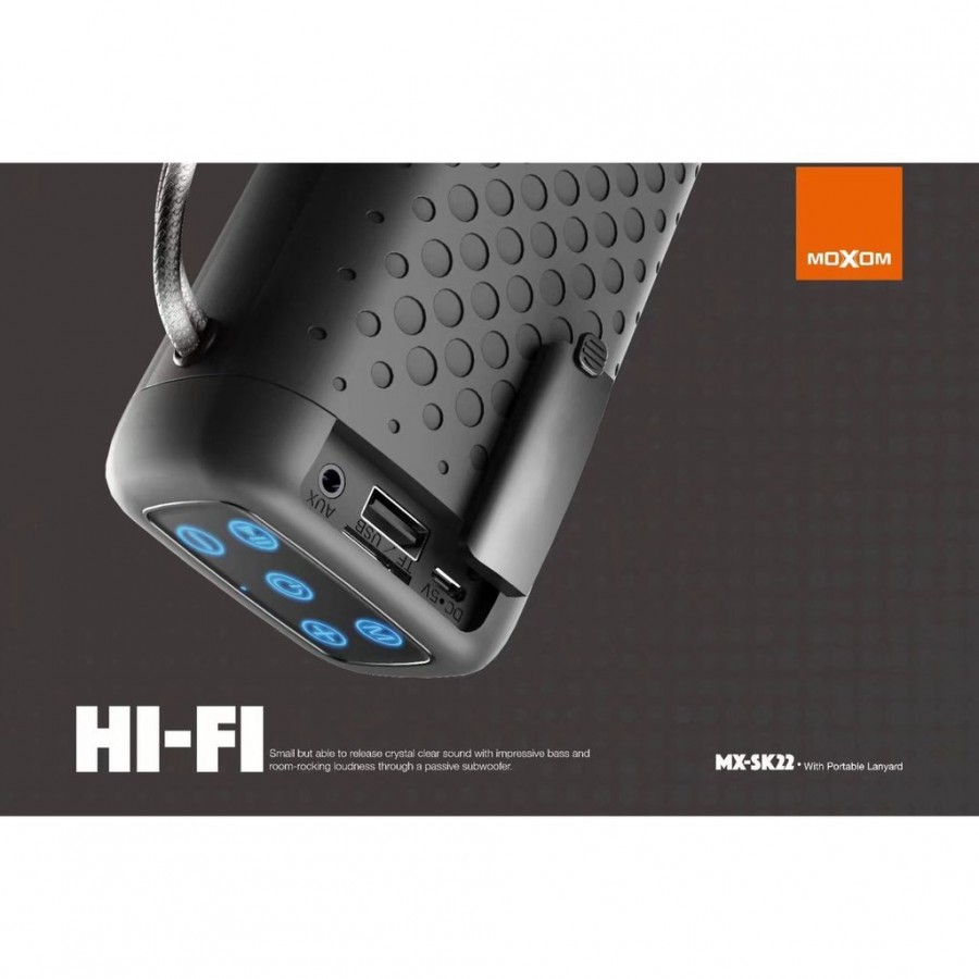 Moxom MX-SK22 Ηχείο Bluetooth 10W με 5 ώρες Λειτουργίας Black