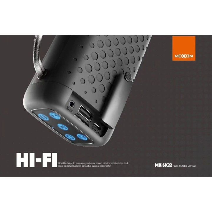 Moxom MX-SK22 Ηχείο Bluetooth 10W με 5 ώρες Λειτουργίας Black