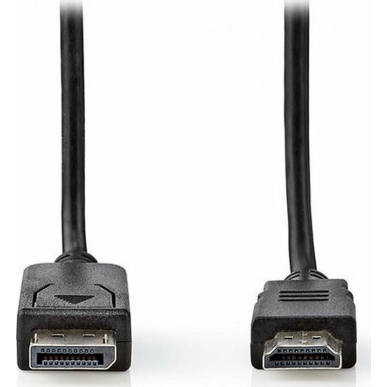 Nedis Cable DisplayPort male - HDMI male 2m Μαύρο (CCGT37100BK20)