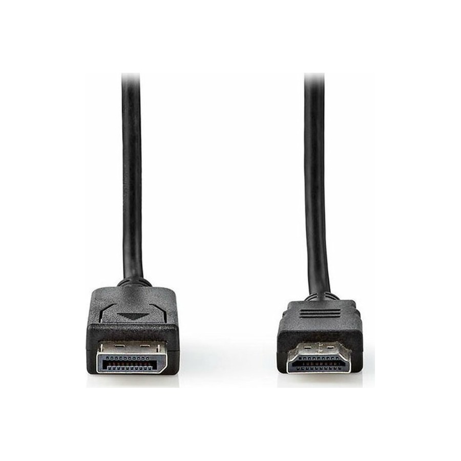 Nedis Cable DisplayPort male - HDMI male 2m Μαύρο (CCGT37100BK20)