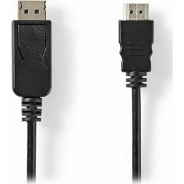 Nedis Cable DisplayPort male - HDMI male 2m Μαύρο (CCGT37100BK20)