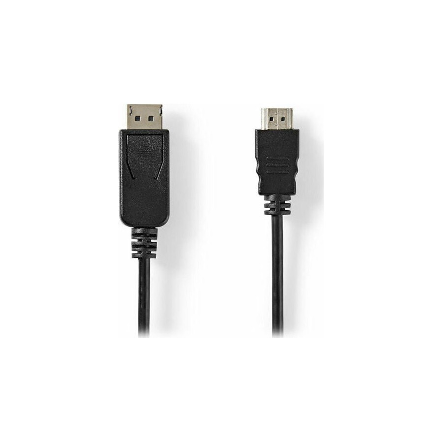 Nedis Cable DisplayPort male - HDMI male 2m Μαύρο (CCGT37100BK20)