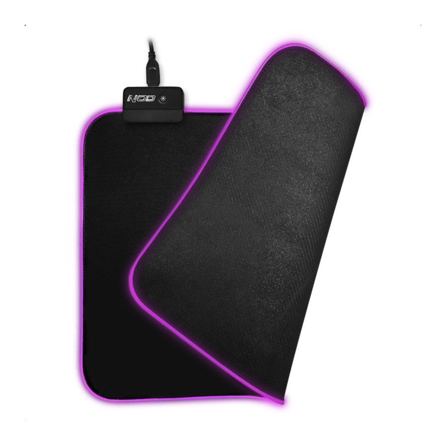 NOD R1 RGB Gaming Mouse Pad Medium 350mm με RGB Φωτισμό Μαύρο