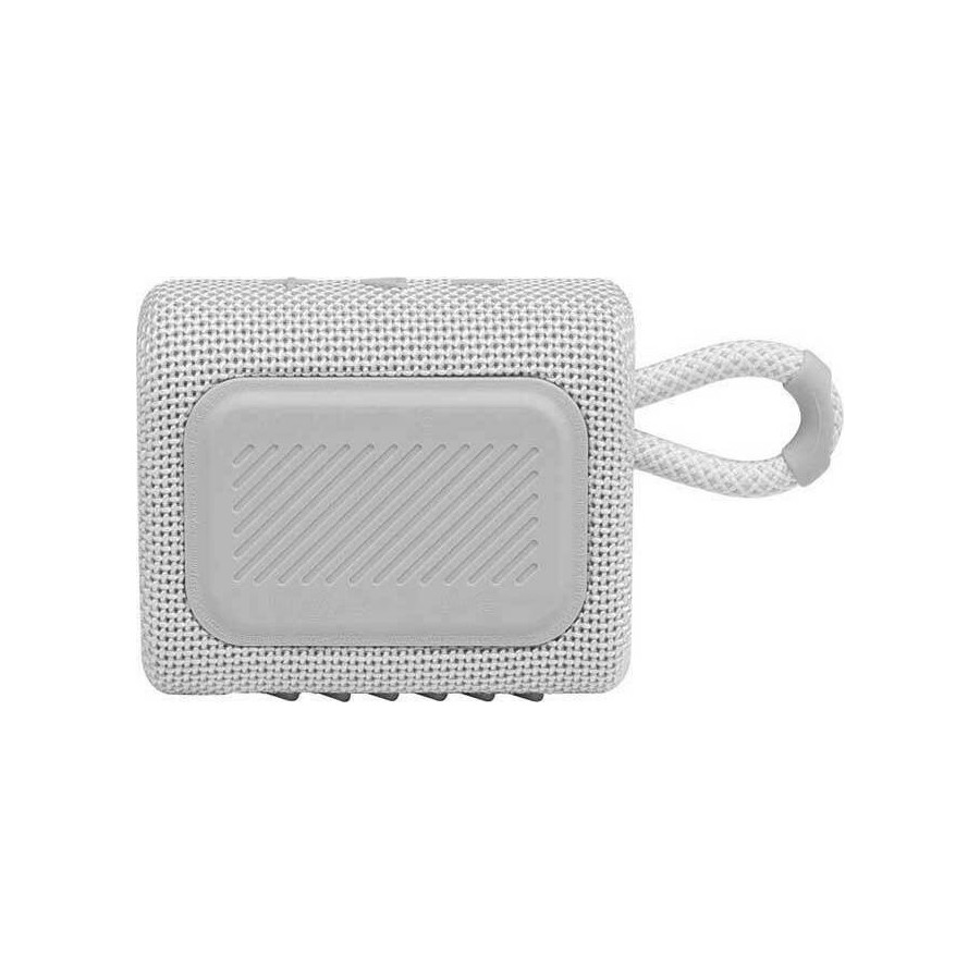 JBL Go 3 Αδιάβροχο Ηχείο Bluetooth 4.2W με 5 ώρες Λειτουργίας White(JBLGO3WHITE)