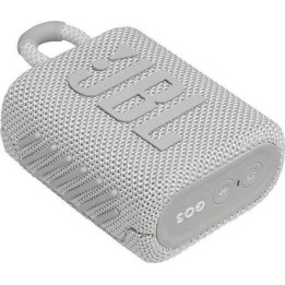 JBL Go 3 Αδιάβροχο Ηχείο Bluetooth 4.2W με 5 ώρες Λειτουργίας White(JBLGO3WHITE)