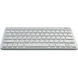 MediaRange MROS132-GR Ασύρματο Bluetooth Πληκτρολόγιο Ελληνικό Ασημί(MROS132-GR)
