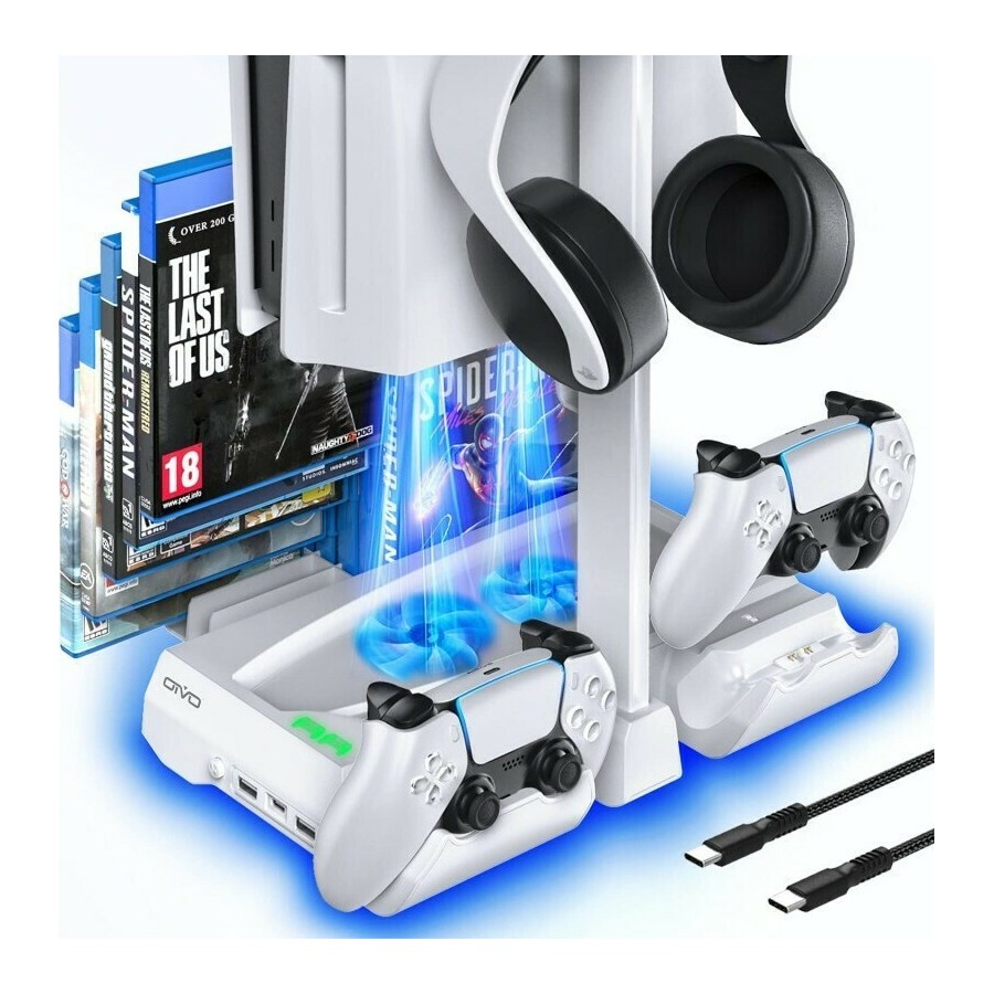 OIVO PS5 Cooling Station with Controller Charger (IV-P5249)