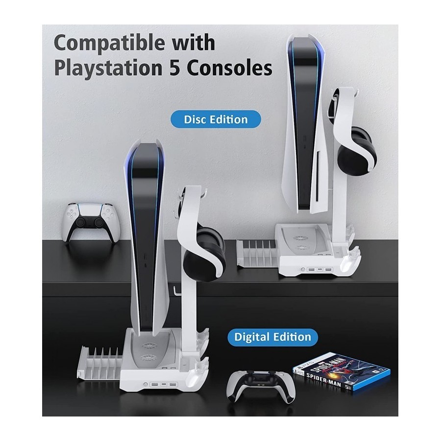 OIVO PS5 Cooling Station with Controller Charger (IV-P5249)