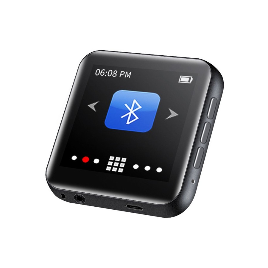 RUIZU MP3 player M4 με ηχείο, 1.8", 16GB, BT, ελληνικό μενού, μαύρο