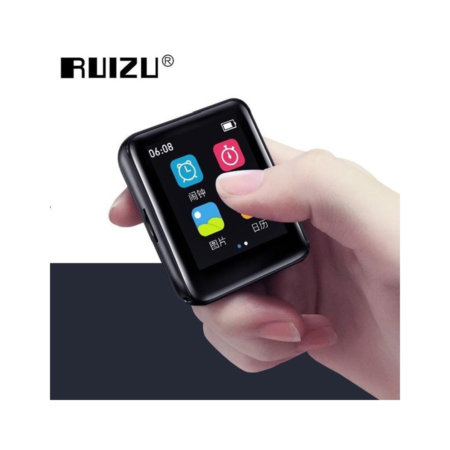 RUIZU MP3 player M4 με ηχείο, 1.8", 16GB, BT, ελληνικό μενού, μαύρο