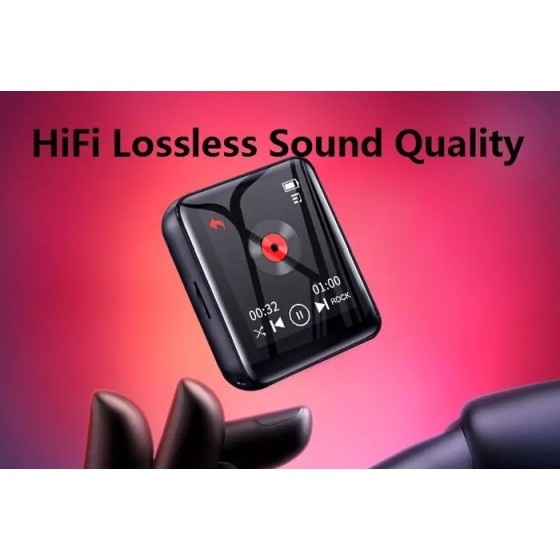 RUIZU MP3 player M4 με ηχείο, 1.8", 16GB, BT, ελληνικό μενού, μαύρο