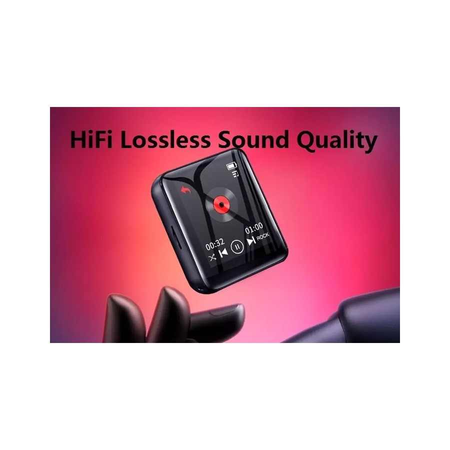 RUIZU MP3 player M4 με ηχείο, 1.8", 16GB, BT, ελληνικό μενού, μαύρο