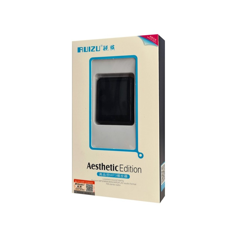 RUIZU MP3 player M4 με ηχείο, 1.8", 16GB, BT, ελληνικό μενού, μαύρο