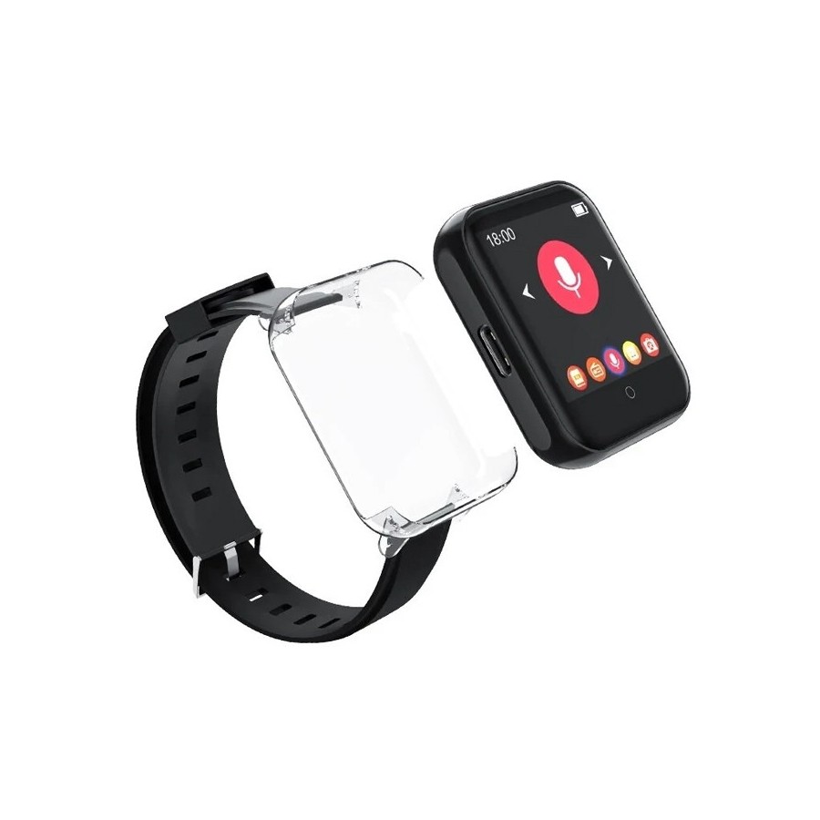 RUIZU MP3 player M8 με ηχείο, 1.54", 16GB, BT, ελληνικό μενού, μαύρο