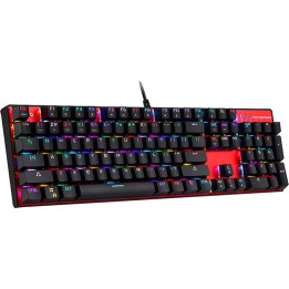 Motospeed Inflictor CK104 Gaming Μηχανικό Πληκτρολόγιο με Outemu Red διακόπτες και RGB φωτισμό (Ελληνικό) Κόκκινο