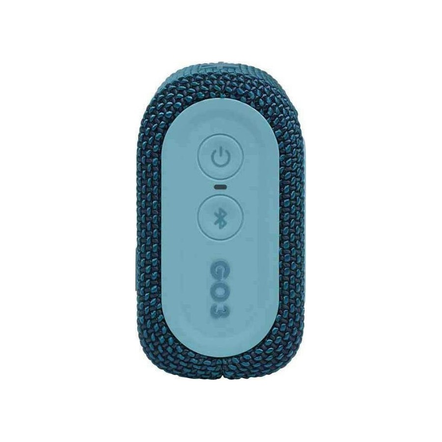 JBL Go 3 Αδιάβροχο Ηχείο Bluetooth 4.2W με 5 ώρες Λειτουργίας Blue(JBLGO3BLU)