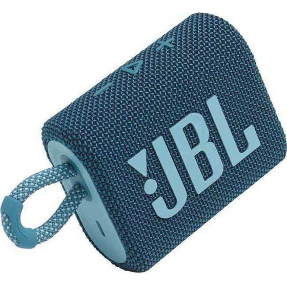 JBL Go 3 Αδιάβροχο Ηχείο Bluetooth 4.2W με 5 ώρες Λειτουργίας Blue(JBLGO3BLU)