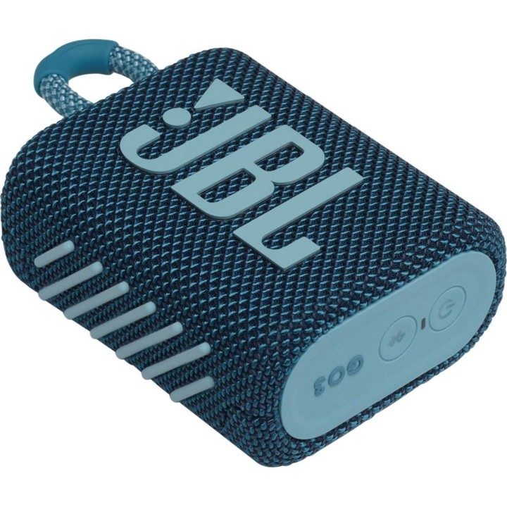 JBL Go 3 Αδιάβροχο Ηχείο Bluetooth 4.2W με 5 ώρες Λειτουργίας Blue(JBLGO3BLU)