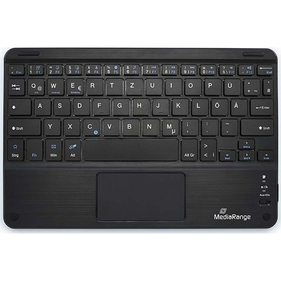 MediaRange MROS130-GR Ασύρματο Bluetooth Πληκτρολόγιο με Touchpad Ελληνικό (MROS130-GR)