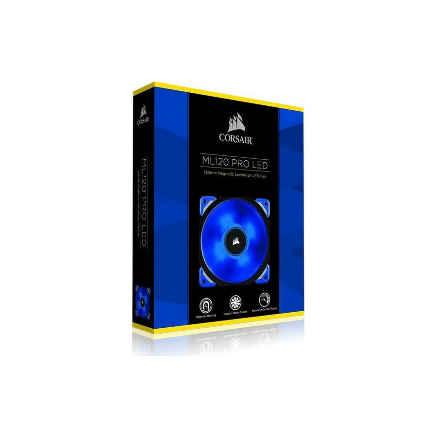 Corsair Ml120 Pro LED Case Fan με Μπλε Φωτισμό και Σύνδεση 4-Pin PWM(CO-9050043-WW)