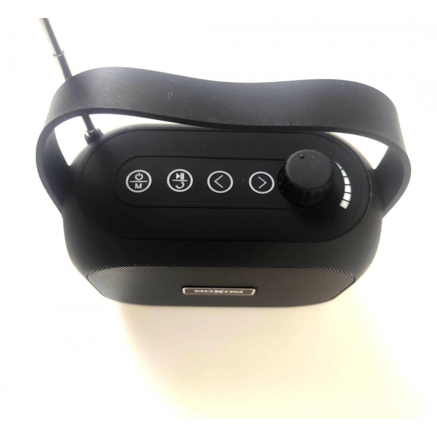 Moxom ΜΧ-SK25 Ηχείο Bluetooth 4.5W με ραδιόφωνο και 6 ώρες Λειτουργίας Black