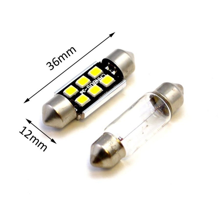 2 τεμάχια, 36mm LED Festoon (C5W) Φώτα πινακίδας/ πλαφονιέρας CANBUS