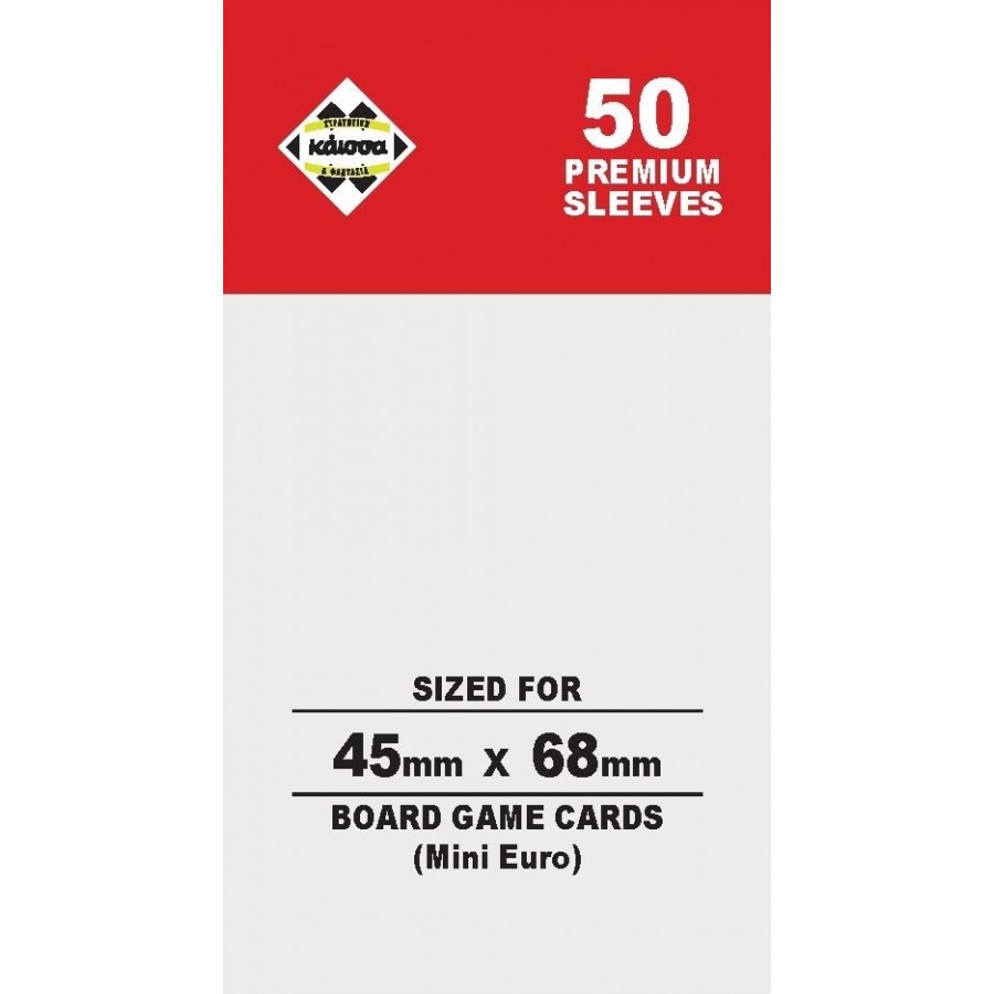 Sleeves 45x68mm 80mic Kaissa (Mini Euro)  50τμχ